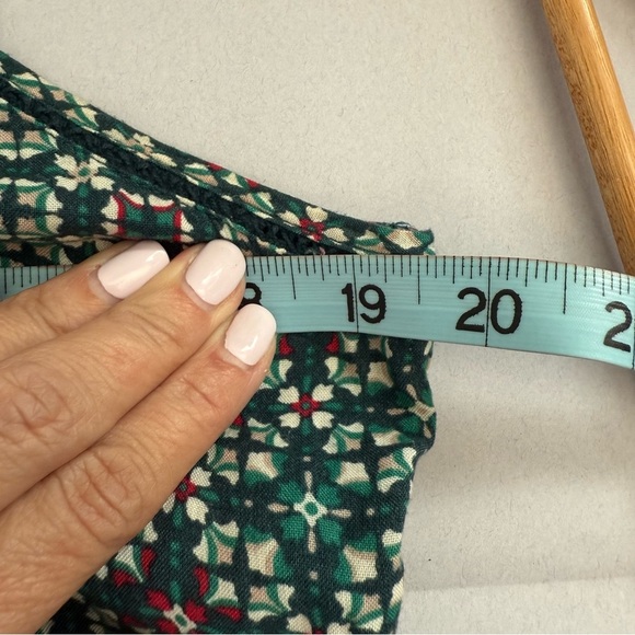 Roxy Start Something Green Pink Strappy Maxi Dress Lightweight Boho Tie Back XL - Picture 12 of 15